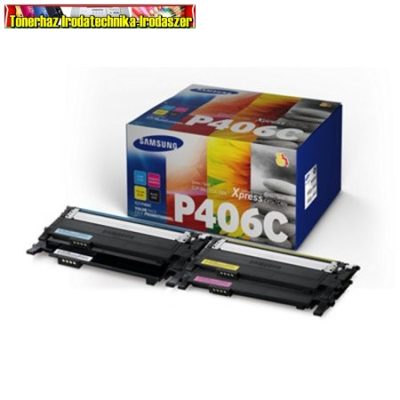-Kiárusítás- Samsung P406C eredeti tonercsomag (BK+C+M+Y) (406S)