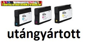HP 951XL utángyártott tintapatronok C,M,Y Officejet Pro 8100 8600 