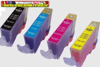 Canon CLI-521 színes utángyártott tintapatronok -Chippel ellátott-- (CLI521)