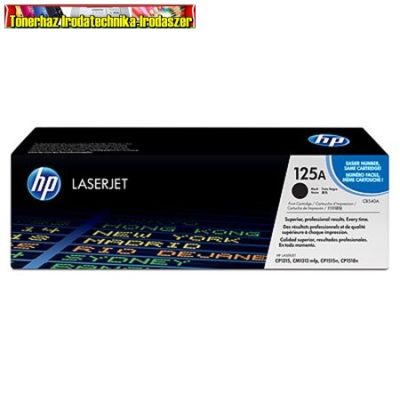 Eredeti Hp CB540A (125A) toner black (Fekete festékkazetta Color Laserjet CP1215 / CP1515 / 1518 / CM1312 nyomtatókhoz) ( 2200 old.)