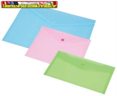 Irattartó tasak, A5, PP, patentos, PANTA PLAST, pasztell 