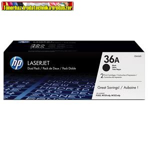 Eredeti Hp CB436AD toner DUOPACK (Fekete festékkazetta LaserJet P1505 M1522 M1120 nyomtató /MFPkhez) (2000 old.)