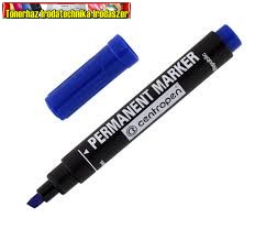 Centropen alkoholos filctoll KÉK vastag,vágott 8576 (permanent)