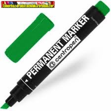 Centropen alkoholos filctoll ZÖLD vastag,vágott 8576 (permanent)