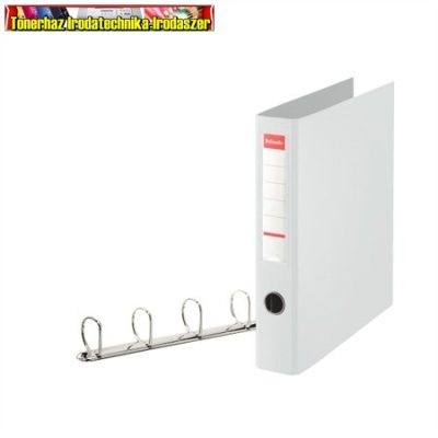 ESSELTE Jumbo, Vivida fehér Gyűrűs könyv, 4 gyűrű, D alakú, 58mm, A4 maxi, PP/PP, 82400