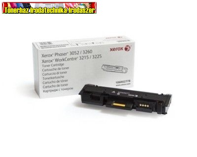 XEROX eredeti toner Phaser 3052,3260,Workcentre 3215,3225, 1DB/dob (3000old) 106R02778
