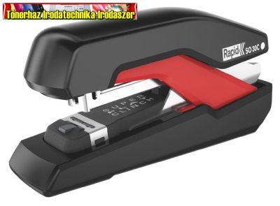 RAPID Supreme SuperFlatClinch S030c Tűzőgép, 30 lap, fekete-piros