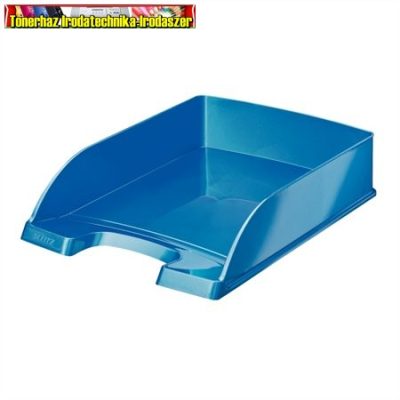 LEITZ Wow Irattálca, műanyag, metál kék ,52263036