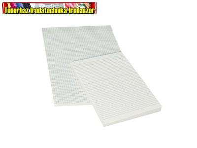 Jegyzettömb A5 50 lapos ragasztott kockás 