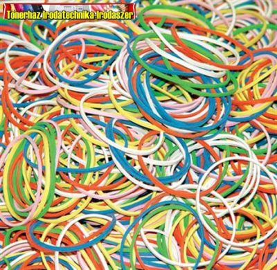 Postázó gumi, 0,5 kg, DONAU, vegyes (gumigyűrű)