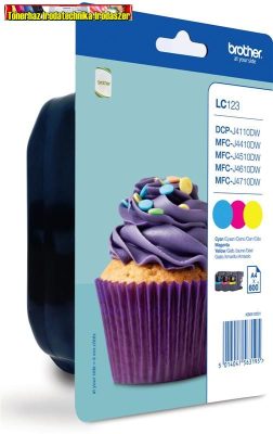 Brother LC123 Triplapack eredeti tintapatron csomag (c+m+y)