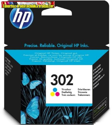 HP 302 F6U65AE eredeti szines patron 165old(5%)