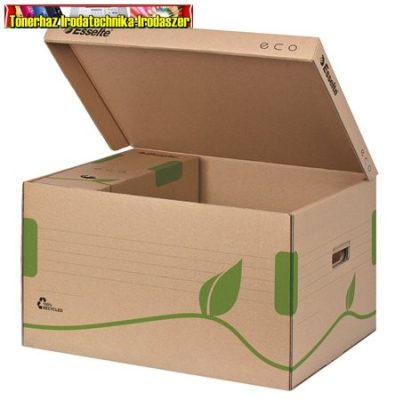  ESSELTE Eco Archiváló konténer, újrahasznosított karton, felfelé nyíló, barna 623918