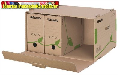 ESSELTE Eco Archiváló konténer, újrahasznosított karton, előre nyíló, barna 623919