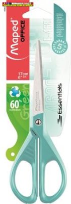 Olló, irodai, 17 cm, MAPED Essentials Green választható színben