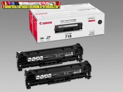 Canon CRG-718 eredeti toner twinpack Black (2db CRG-718)(CRG718,CRG 718) 2*3,4K