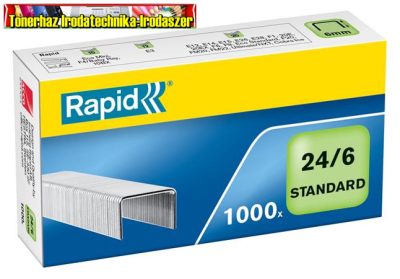 RAPID Standard Tűzőkapocs, 24/6, horganyzott, 1000db/dob