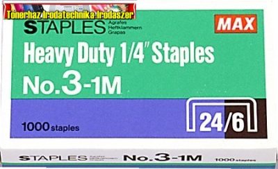 MAX No.3-1M Tűzőkapocs, 24/6 1000db/dob