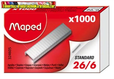 MAPED Tűzőkapocs, 26/6 1000db/dob