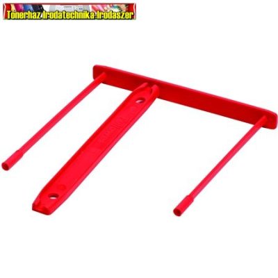 FELLOWES Lefűző klipp, műanyag,piros, 85 mm