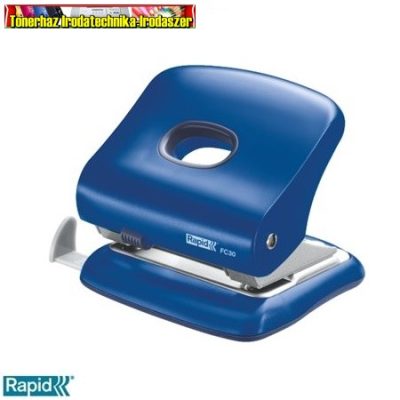 RAPID FC30 Lyukasztó, nagyteljesítményű, kétlyukú, 30 lap, vízkék