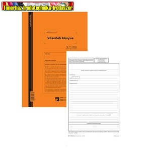 Vásárlók könyve, GDPR kompatibilis 25x2 lapos tömb A/4 álló B.11-1/V/UJ nyomtatvány PÁTRIA