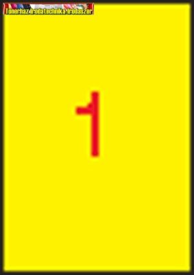 APLI Etikett, 210x297 mm, színes, sárga, 1címke/lap 100lap/címke LCA11838