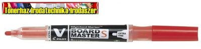 PILOT V-Board Master Táblamarker, 1,3 mm,EF, kúpos,PIROS