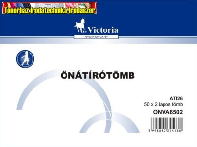 Önátírótömb A6 50x2 lapos vegykezelt (átírótömb)