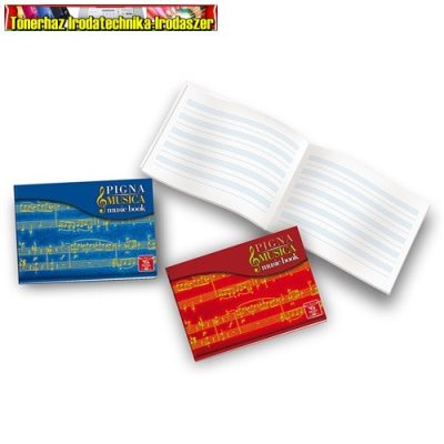 Kottafüzet Pigna A/5 32 lapos (hangjegy) (ének)