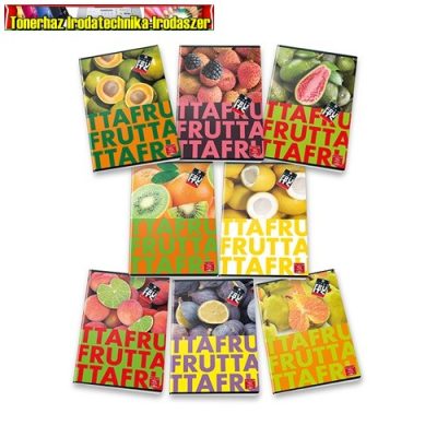 Füzet Pigna Fruits A/5 tűzött 42 lapos kockás (27-32, 27-42)