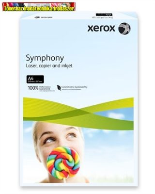 XEROX Symphony Másolópapír, színes, A4, 160 g, világoskék (pasztell) 003R93222 (250 ív/csg)