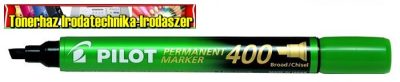 PILOT Permanent Marker 400 alkoholos vágott hegyű filc (1,5-4mm) zöld