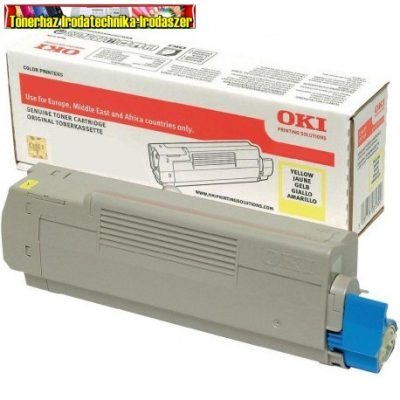 OKI EREDETI nagy kapacítású Lézertoner C332, MC363 nyomtatókhoz, Yellow; 46508709