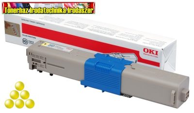 OKI 46508713 EREDETI Lézertoner C332, MC363 nyomtatókhoz, yellow; 1,5K