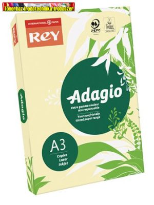 Rey Adagio Másolópapír A3/80gr színes 500ív/cs Pasztell sárga