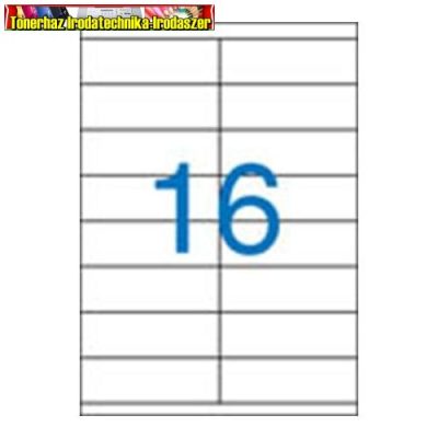 Rayfilm Univerzális címke (etikett) 105x35 mm 16címke/lap 100lap/dob (R0ECO 0907A)