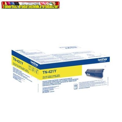 Brother TN-421 YELLOW eredeti toner (TN421) 1,8k