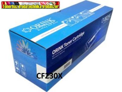 HP CF230X (30X) Orink Prémium fekete utángyártott toner NEW CHIP!