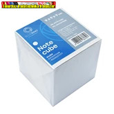 Kockablokk 9x9x9 cm ragasztott, újrahasznosított papírból, fehér , (tépőtömb,kockatömb )Bluering