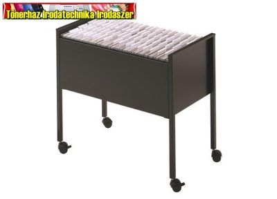 DURABLE Economy 80, fekete Függőmappa-állvány, görgős