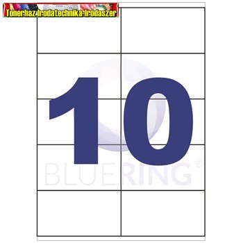 Etikett 105x57mm 10címke/lap 100lap/dob (öntapadós címke)