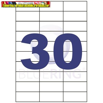 Etikett 70x29,6mm 30címke/lap 100lap/dob (öntapadós címke)
