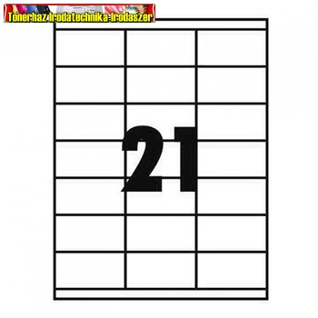 Etikett 70x42,3mm 21 címke/lap (100 lap/dob)