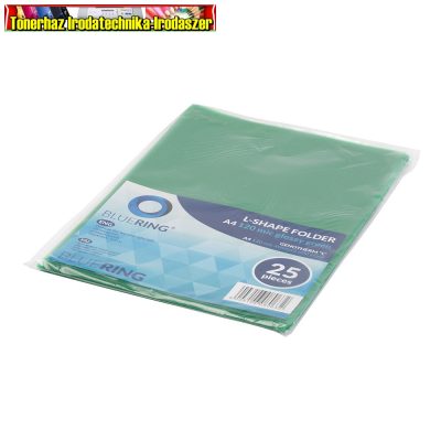 BLUERING Genotherm 'L' A4 80 micron ZÖLD 25 db/csom