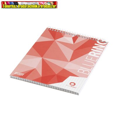 Jegyzettömb A5 60 lap spirálozott kockás BLUERING