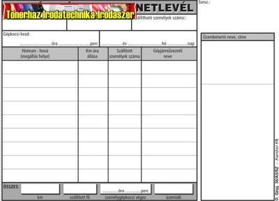 Victoria Menetlevél A/5 személygépjármű 100 lap D.GEPJ.36/A5 (személygépkocsi menetlevél)
