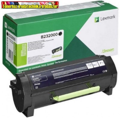LEXMARK B2338,B2442 RETURN TONER BLACK 3K (EREDETI) B232000