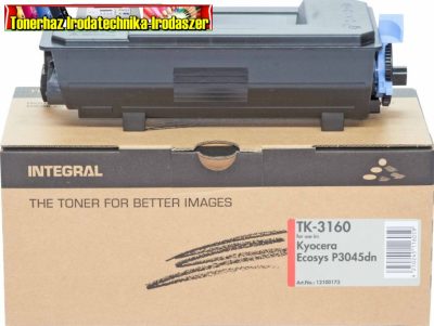 Kyocera TK-3160 fekete INTEGRAL utángyártott toner 12,5K TK3160