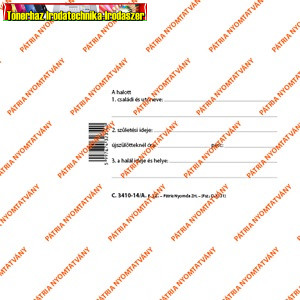 Lábcédula 95x70 mm (C.3410-14/A)